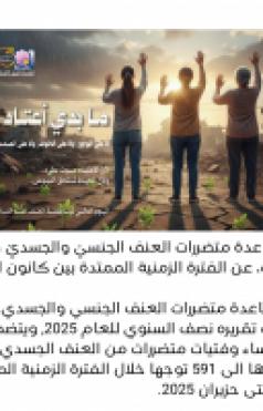 تقرير مركز مساعدة متضررات العنف الجنسيّ والجسديّ في جمعيّة نساء ضدّ العنف، عن الفترة الزمنية الممتدة بين كانون الثّاني حتى حزيران 2025.